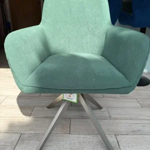 Green Dining Room Swivel Chair Padded - Image 5