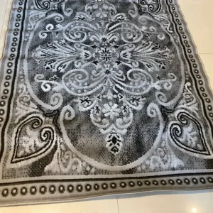 Magic carpet area rug 170x120cm grey - Image 3