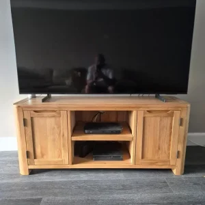 Solid Oak TV Unit