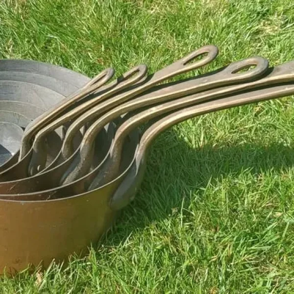 Vintage Copper Pan Set