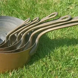 Vintage Copper Pan Set