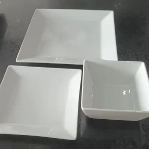 White Porcelain Dinnerware Set - Image 3