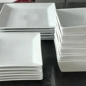 White Porcelain Dinnerware Set