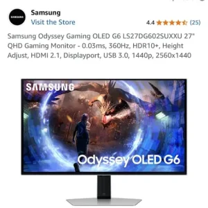 Samsung Odyssey G6 27" OLED 360Hz 0.03ms - Image 4