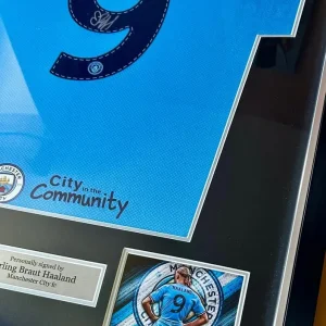 Signed Erling Haaland Manchester City Home Shirt Beckett COA - Image 6