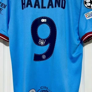Signed Erling Haaland Manchester City Home Shirt Beckett COA - Image 8