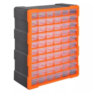 4 x 60 Drawer Organiser Cabinets with Dividers