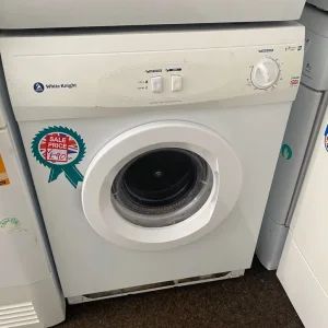 easy to use white knight vented tumble dryer