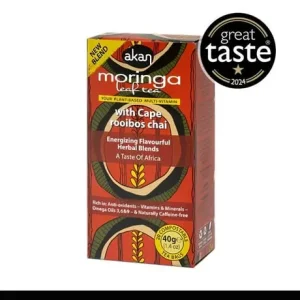 Organic Moringa and Rooibos Tea – 20 Bags with Spices