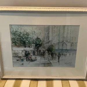 Charming watercolour print by Poggio