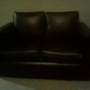 2 x 2-seater leather sofas - Image 6