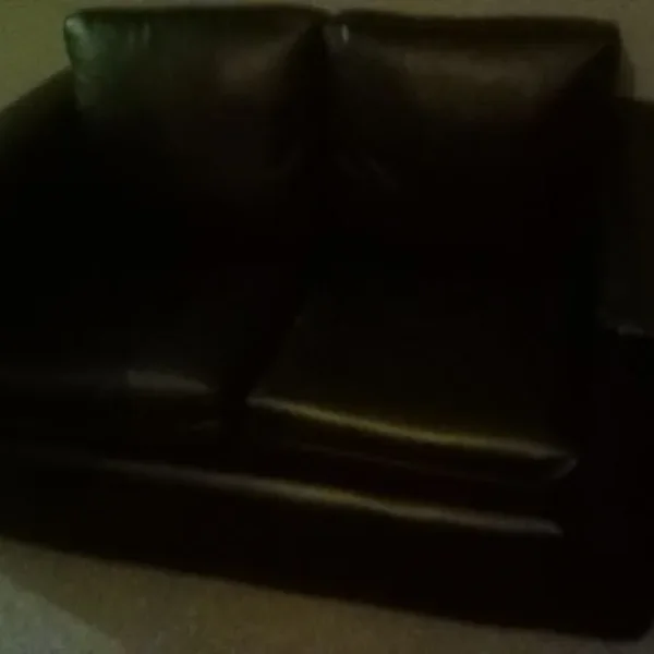 2 x 2-seater leather sofas