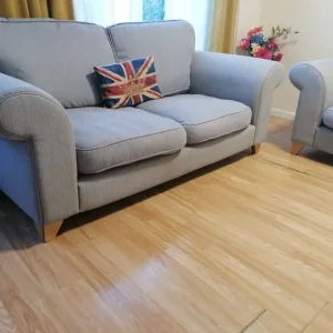 3 seater and 2 seater grey sofas - Image 3