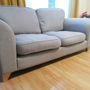 3 seater and 2 seater grey sofas - Image 6