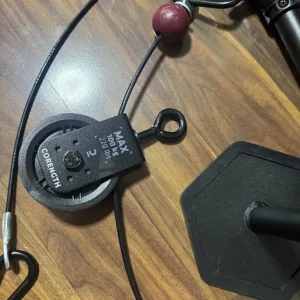 Weight Training Pulley Station With Pull Bar and Disc - Image 2