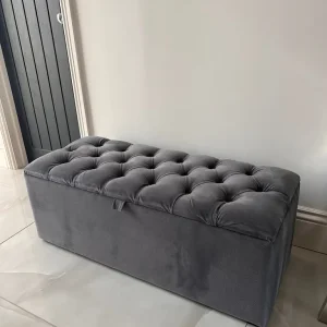 Grey ottoman - Image 3