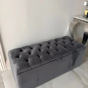 Grey ottoman - Image 4