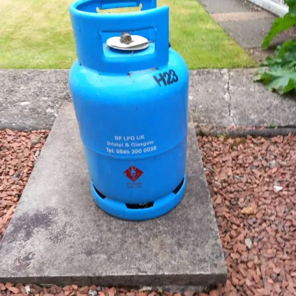 Patio BBQ gas bottle