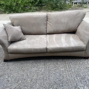3 AND 2 SEATER SOFAS IN MOLE SKIN FABRIC - Image 5