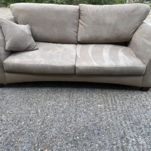 3 AND 2 SEATER SOFAS IN MOLE SKIN FABRIC - Image 6