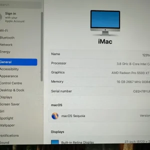 Apple iMac 27' (excellent condition 1TB SSD, Intel Core i7, 3.8GHz, 16GB RAM) - Image 3