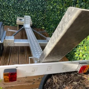 Galvanised Single Motorcycle Trailer - Image 4