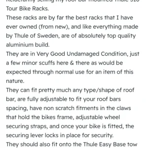 Thule 510 Tour Bike Carrier Rack - Image 3