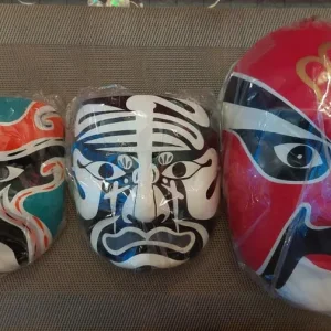7 Pack Chinese Opera Masks, 9" and 6" Sizes - Image 3