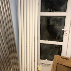 Vertical radiators x 2 white and chrome - Image 3
