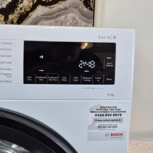 🏴🏴Bosch Serie 6 WPG23108GB 8Kg Condenser Tumble Dryer - White - B Rated - Our Price -£175 - Image 8