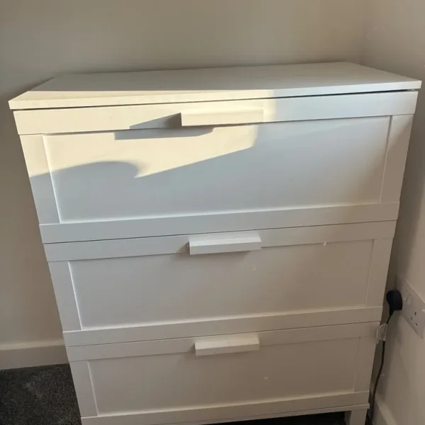 White IKEA chest of drawers