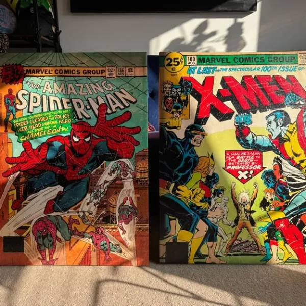 Marvel X-Men and Spider Man Canvas Art Prints