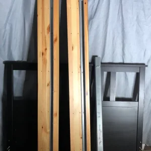 King size wooden bed