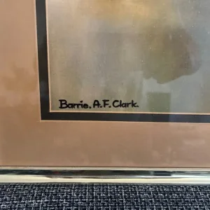 Barrie A F Clark Spitfire Aviation Print - Image 3