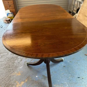 Mahogany coloured dining table