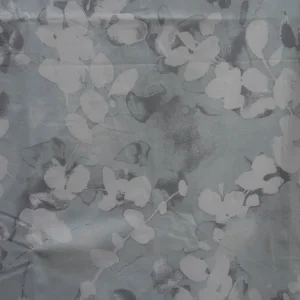 Pair of long floral Dunelm lined eyelet curtains - Image 2
