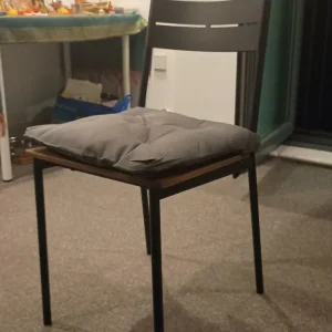 Ikea wooden and iron chair