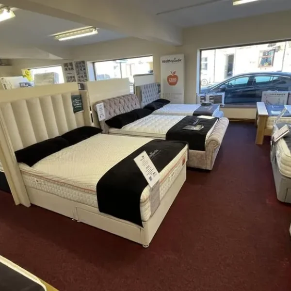 Divan Double Bed with Mattress and Two Drawers