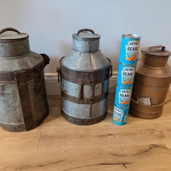 Set of 3 Milk Churns