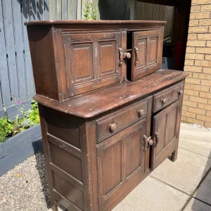 Ercol old dark wood sideboard - Image 2