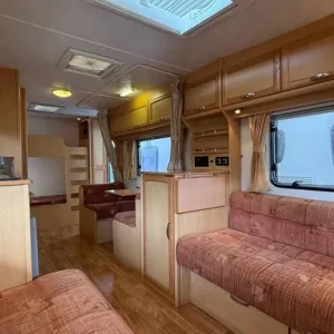 2005 Elddis Queensferry 556 SE 6 Berth Family Caravan with Rear Fixed Bunk Beds - Image 2