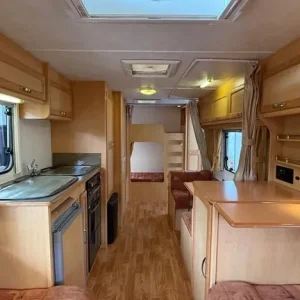 2005 Elddis Queensferry 556 SE 6 Berth Family Caravan with Rear Fixed Bunk Beds - Image 5