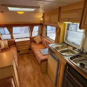 2005 Elddis Queensferry 556 SE 6 Berth Family Caravan with Rear Fixed Bunk Beds - Image 6