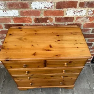 Large Solid Pine Chest of Drawers - Image 4