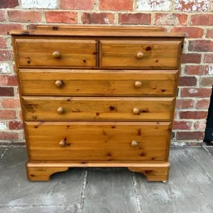Large Solid Pine Chest of Drawers - Image 5