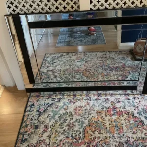 Black and silver rectangle mirror - Image 2