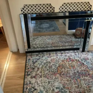 Black and silver rectangle mirror