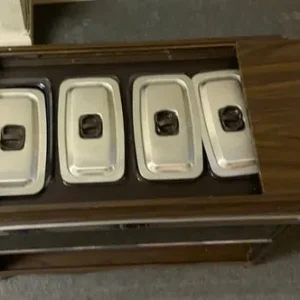 BROWN WOODEN HOSTESS TROLLEY - Image 2