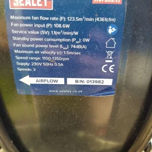 20" Industrial Orbital Drum Fan - Image 3