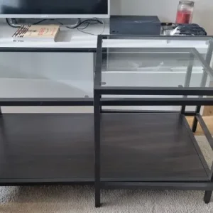 Glass 2-part coffee table
